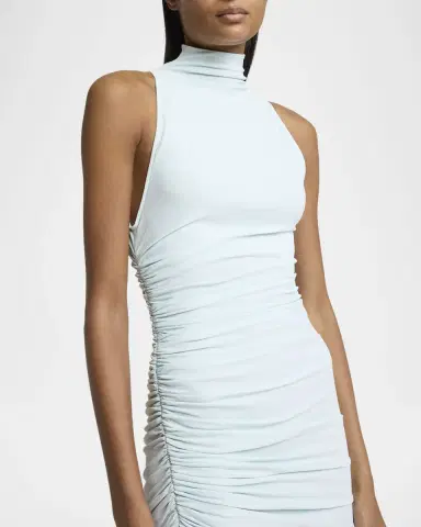 Jacquemus Gathered Turtleneck Mini Dress | Thumbnail 4 Jacquemus Gathered Turtleneck Mini Dress | Thumbnail 4