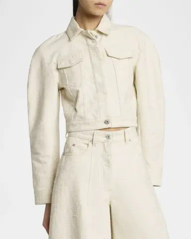 Jacquemus The Oval Denim Coat | Thumbnail 4 Jacquemus The Oval Denim Coat | Thumbnail 4