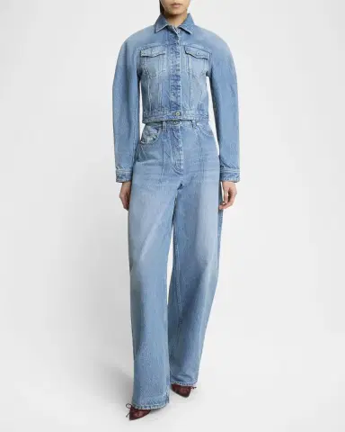 Jacquemus The Oval Denim Jacket | Thumbnail 2 Jacquemus The Oval Denim Jacket | Thumbnail 2