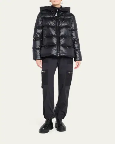 Moncler Serittes Hooded Short Down Jacket | Thumbnail 2