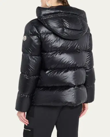 Moncler Serittes Hooded Short Down Jacket | Thumbnail 3