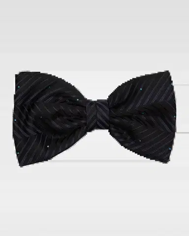 Stefano Ricci Men's Crystal-Embellished Herringbone Bow Tie | Thumbnail 2