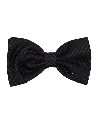 Stefano Ricci Men's Crystal-Embellished Herringbone Bow Tie | Thumbnail 1