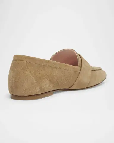 Roger Vivier Suede Metal Buckle Loafers | Thumbnail 2