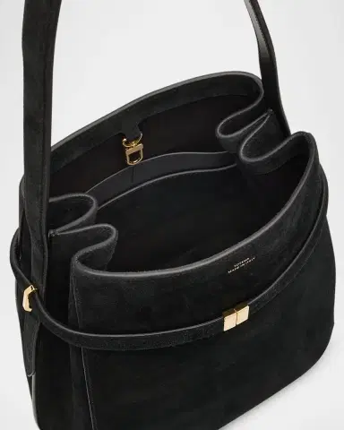 TOTEME Belted Suede Bucket Bag | Thumbnail 3 TOTEME Belted Suede Bucket Bag | Thumbnail 3
