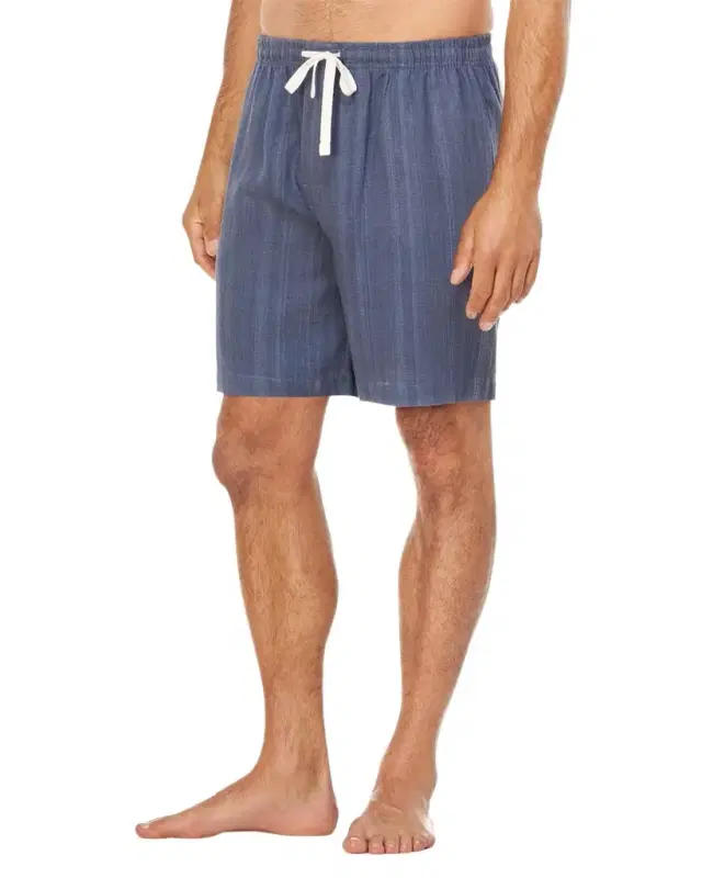 Majestic International Men's Summer Woven Stripe Lounge Shorts