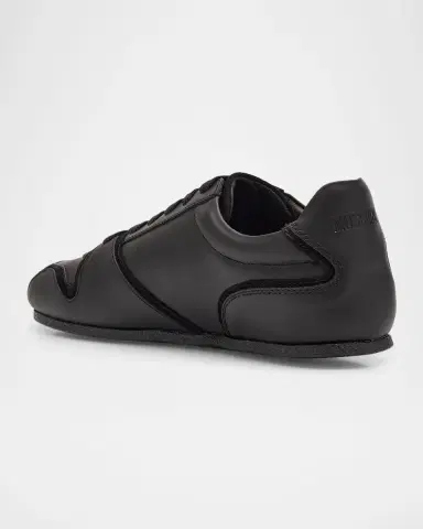 MOSCHINO Men's Leather and Suede Tennis Shoes | Thumbnail 4 MOSCHINO Men's Leather and Suede Tennis Shoes | Thumbnail 4