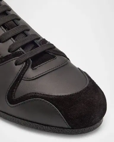 MOSCHINO Men's Leather and Suede Tennis Shoes | Thumbnail 5 MOSCHINO Men's Leather and Suede Tennis Shoes | Thumbnail 5