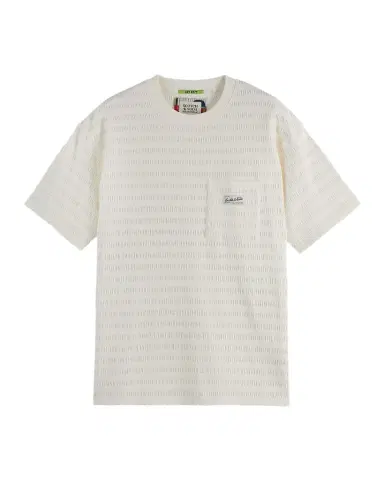 Scotch & Soda Men's Relaxed-Fit Textured Pocket T-Shirt | Thumbnail 1 Scotch & Soda Men's Relaxed-Fit Textured Pocket T-Shirt | Thumbnail 1