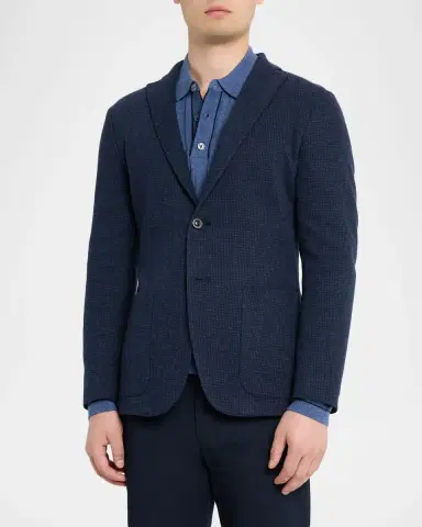 Boglioli Men's Houndstooth Two-Button Jacket | Thumbnail 4 Boglioli Men's Houndstooth Two-Button Jacket | Thumbnail 4