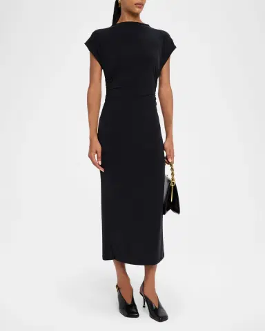 Sablyn Mesa Slouchy Mock-Neck Midi Dress | Thumbnail 3 Sablyn Mesa Slouchy Mock-Neck Midi Dress | Thumbnail 3
