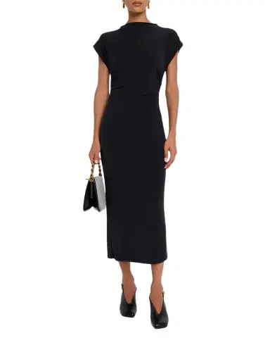 Sablyn Mesa Slouchy Mock-Neck Midi Dress | Thumbnail 1 Sablyn Mesa Slouchy Mock-Neck Midi Dress | Thumbnail 1
