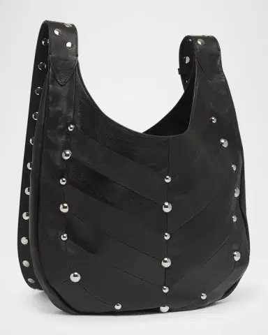 Valentino Garavani Hoboho Studded Patchwork Leather Hobo Bag | Thumbnail 2