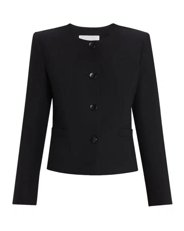 Single-Breasted Shrunken Jacket