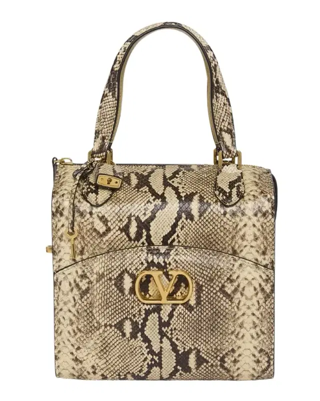 Valentino Garavani Vain-Case Snakeskin Crossbody Bag