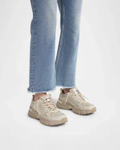 Golden Goose Lightstar Net Mixed Leather Runner Sneakers | Thumbnail 2 Golden Goose Lightstar Net Mixed Leather Runner Sneakers | Thumbnail 2