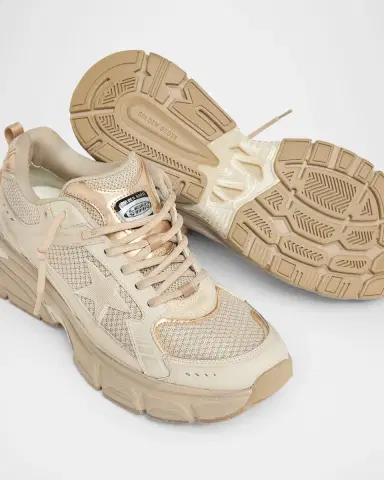 Golden Goose Lightstar Net Mixed Leather Runner Sneakers | Thumbnail 5 Golden Goose Lightstar Net Mixed Leather Runner Sneakers | Thumbnail 5