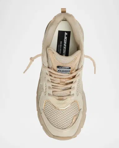 Golden Goose Lightstar Net Mixed Leather Runner Sneakers | Thumbnail 6 Golden Goose Lightstar Net Mixed Leather Runner Sneakers | Thumbnail 6
