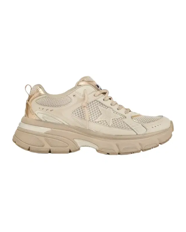 Lightstar Net Mixed Leather Runner Sneakers