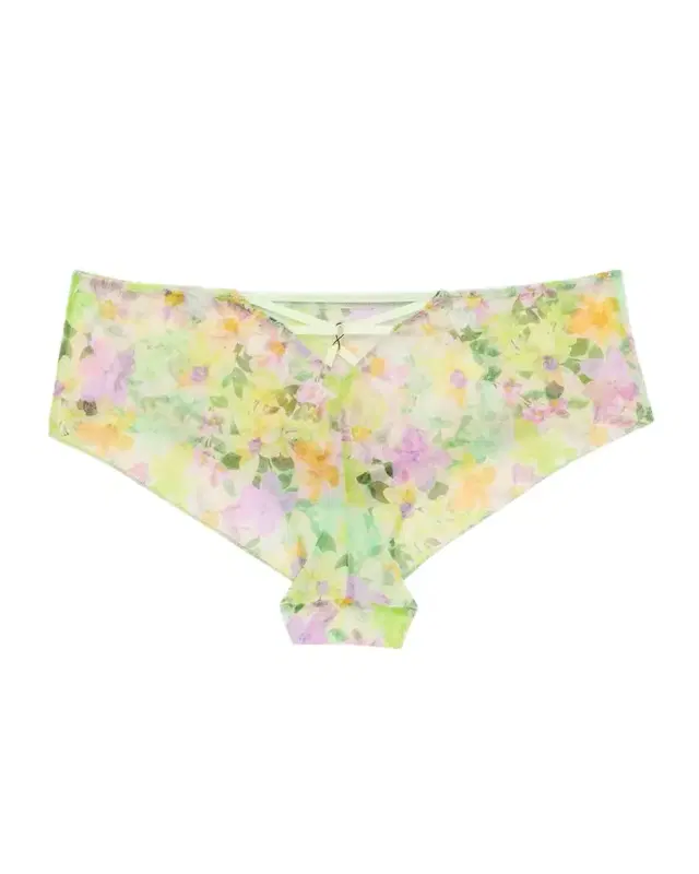 L 'Amour Au Soleil Floral-Embroidered Boyshorts