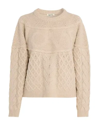 Akyn Studio Love Oversized Cable-Knit Wool Sweater | Thumbnail 1