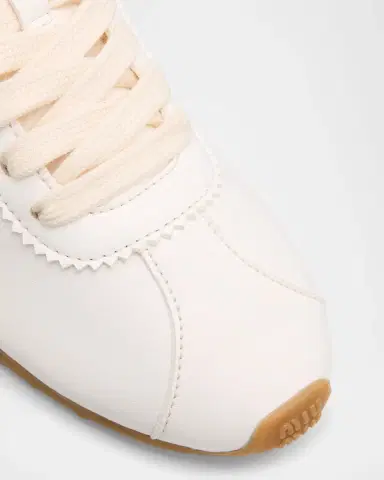 Miu Miu Leather Retro Runner Sneakers | Thumbnail 5
