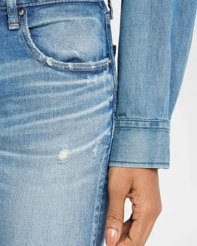 MOUSSY VINTAGE Bridgeville Distressed Straight Ankle Jeans | Thumbnail 4