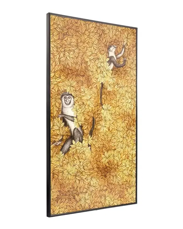 Fornasetti Scimmie e Foglie Decorative Panel Wall Art