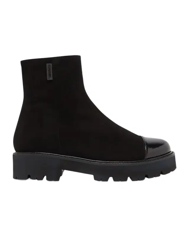 Chouchou Suede and Leather Ankle Boots