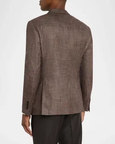 Emporio Armani Men's Bamboo Viscose Birdseye G Line Sport Coat | Thumbnail 2 Emporio Armani Men's Bamboo Viscose Birdseye G Line Sport Coat | Thumbnail 2
