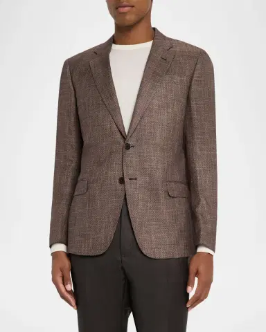 Emporio Armani Men's Bamboo Viscose Birdseye G Line Sport Coat | Thumbnail 3 Emporio Armani Men's Bamboo Viscose Birdseye G Line Sport Coat | Thumbnail 3