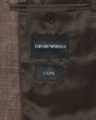 Emporio Armani Men's Bamboo Viscose Birdseye G Line Sport Coat | Thumbnail 5 Emporio Armani Men's Bamboo Viscose Birdseye G Line Sport Coat | Thumbnail 5
