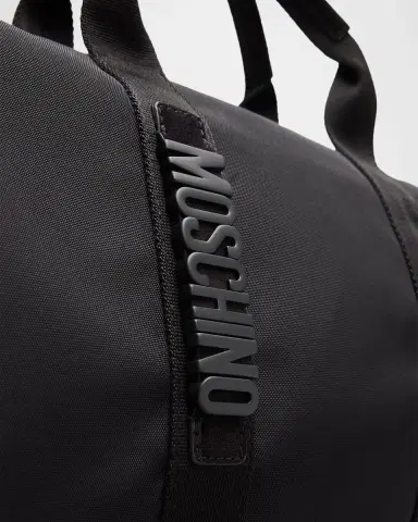 MOSCHINO Men's Carry Me Cordura Duffel Bag with Crossbody Strap | Thumbnail 6 MOSCHINO Men's Carry Me Cordura Duffel Bag with Crossbody Strap | Thumbnail 6