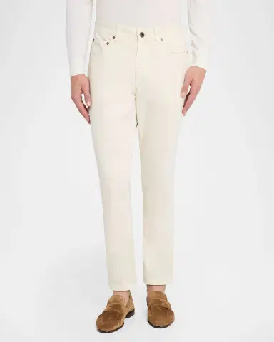 Boglioli Men's Slim Straight-Leg Cotton-Blend Five-Pocket Pants | Thumbnail 4