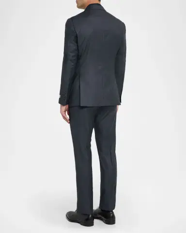 Emporio Armani Men's 130 's Wool Petite Check G Line Two-Piece Suit | Thumbnail 3 Emporio Armani Men's 130 's Wool Petite Check G Line Two-Piece Suit | Thumbnail 3