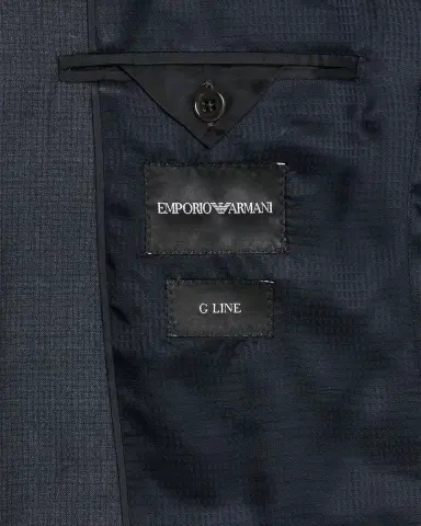 Emporio Armani Men's 130 's Wool Petite Check G Line Two-Piece Suit | Thumbnail 7 Emporio Armani Men's 130 's Wool Petite Check G Line Two-Piece Suit | Thumbnail 7
