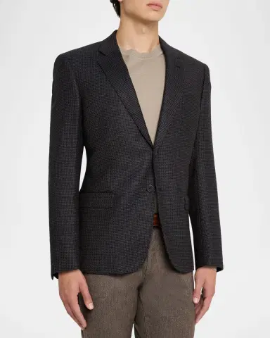Emporio Armani Men's G Line Super 130s Pinwheel Sport Coat | Thumbnail 4