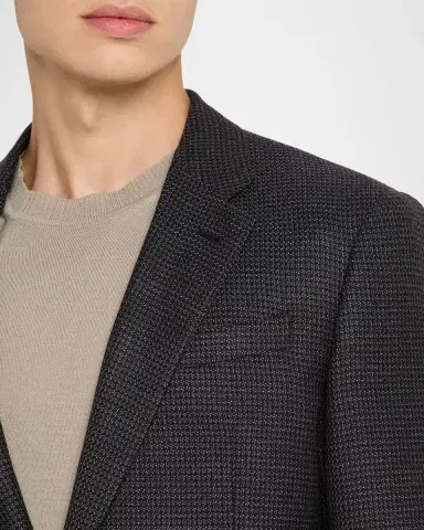 Emporio Armani Men's G Line Super 130s Pinwheel Sport Coat | Thumbnail 5