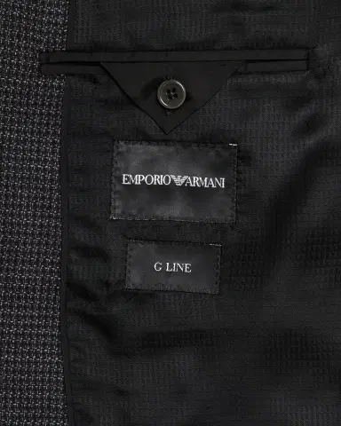 Emporio Armani Men's G Line Super 130s Pinwheel Sport Coat | Thumbnail 6