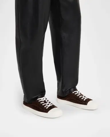 MOSCHINO Men's Edge Corduroy Cap Toe Low-Top Sneakers | Thumbnail 2 MOSCHINO Men's Edge Corduroy Cap Toe Low-Top Sneakers | Thumbnail 2