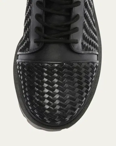 Alexandre Birman Tresse Leather Combat Booties | Thumbnail 3 Alexandre Birman Tresse Leather Combat Booties | Thumbnail 3