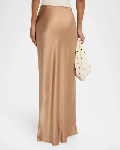 Sablyn Grace Scallop-Trim Bias Cut Maxi Skirt | Thumbnail 3