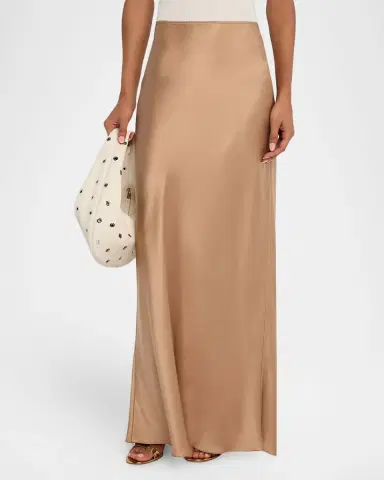 Sablyn Grace Scallop-Trim Bias Cut Maxi Skirt | Thumbnail 4