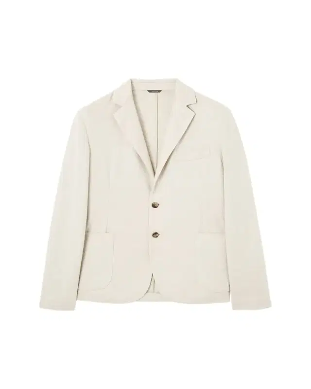 Men's Linen and Wool Pique Single-Breasted Sport Coat