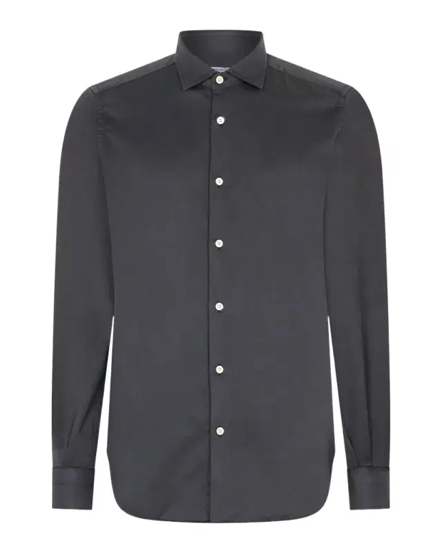 Men 's Cotton and Lyocell Slim-Fit Sport Shirt