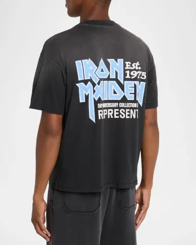 Represent x Iron Maiden Men's Anniversary Graphic T-Shirt | Thumbnail 3 Represent x Iron Maiden Men's Anniversary Graphic T-Shirt | Thumbnail 3