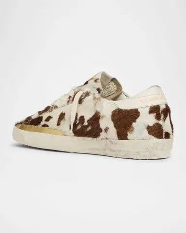 Golden Goose Super-Star Cow Horsy Low-Top Sneakers | Thumbnail 3 Golden Goose Super-Star Cow Horsy Low-Top Sneakers | Thumbnail 3