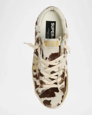 Golden Goose Super-Star Cow Horsy Low-Top Sneakers | Thumbnail 6 Golden Goose Super-Star Cow Horsy Low-Top Sneakers | Thumbnail 6