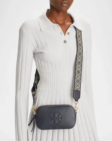 Tory Burch Miller Mini Zip Leather Crossbody Bag | Thumbnail 4 Tory Burch Miller Mini Zip Leather Crossbody Bag | Thumbnail 4