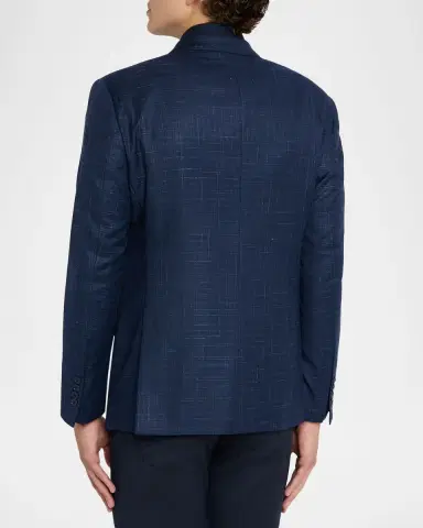 Emporio Armani Men's G Line Melange Notch Lapel Sport Coat | Thumbnail 3